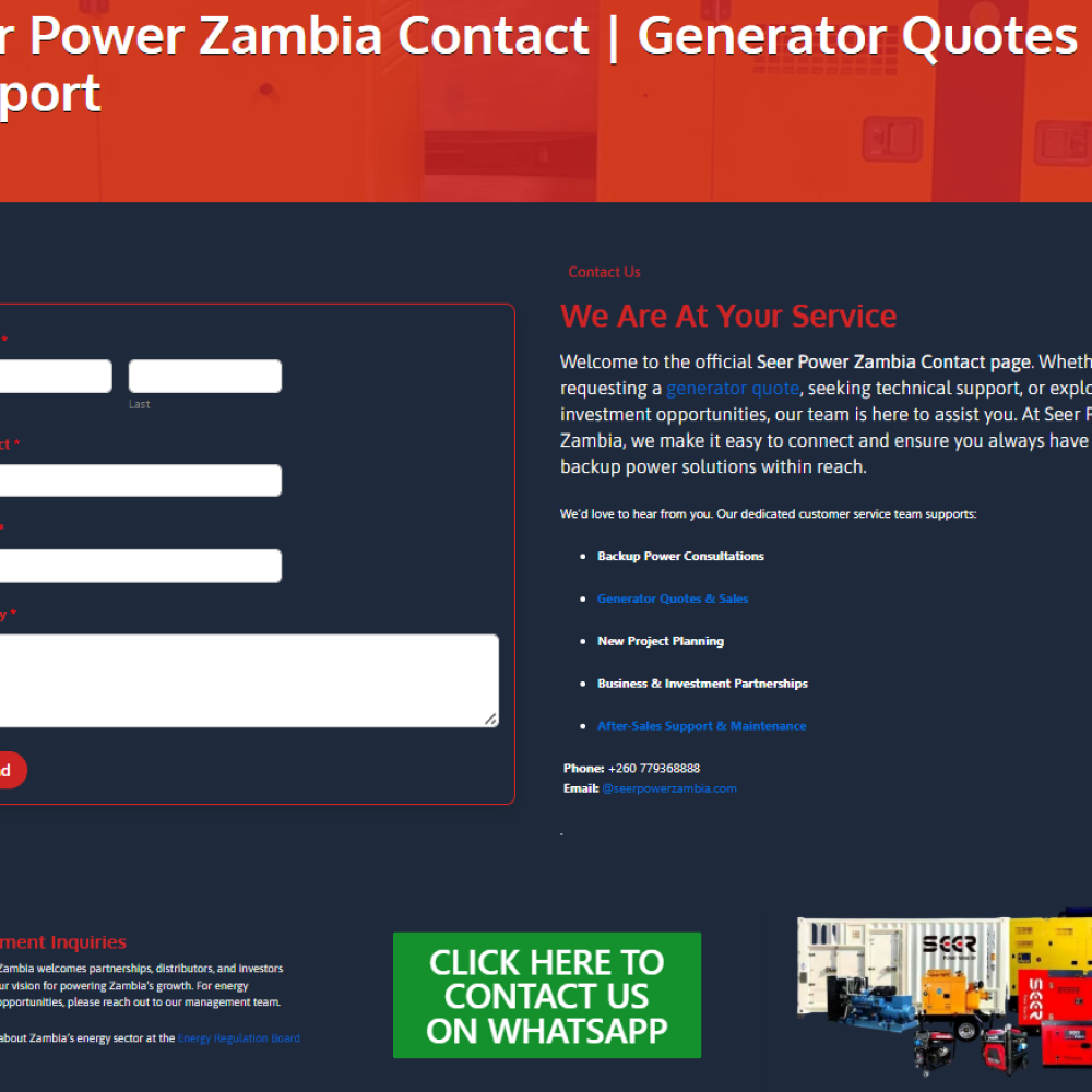 seer power contact page